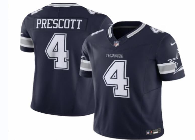 Nike Men Dallas 4 Prescott Legend Blue NFL Jersey